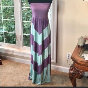 Chevron Maxi Dress
